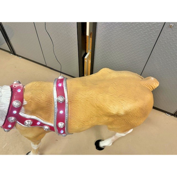 RARE Home Depot 4.5 ft LED Blow-mold ONE LARGE VIRAL Reindeer Holiday Decoration - Picture 9 of 16